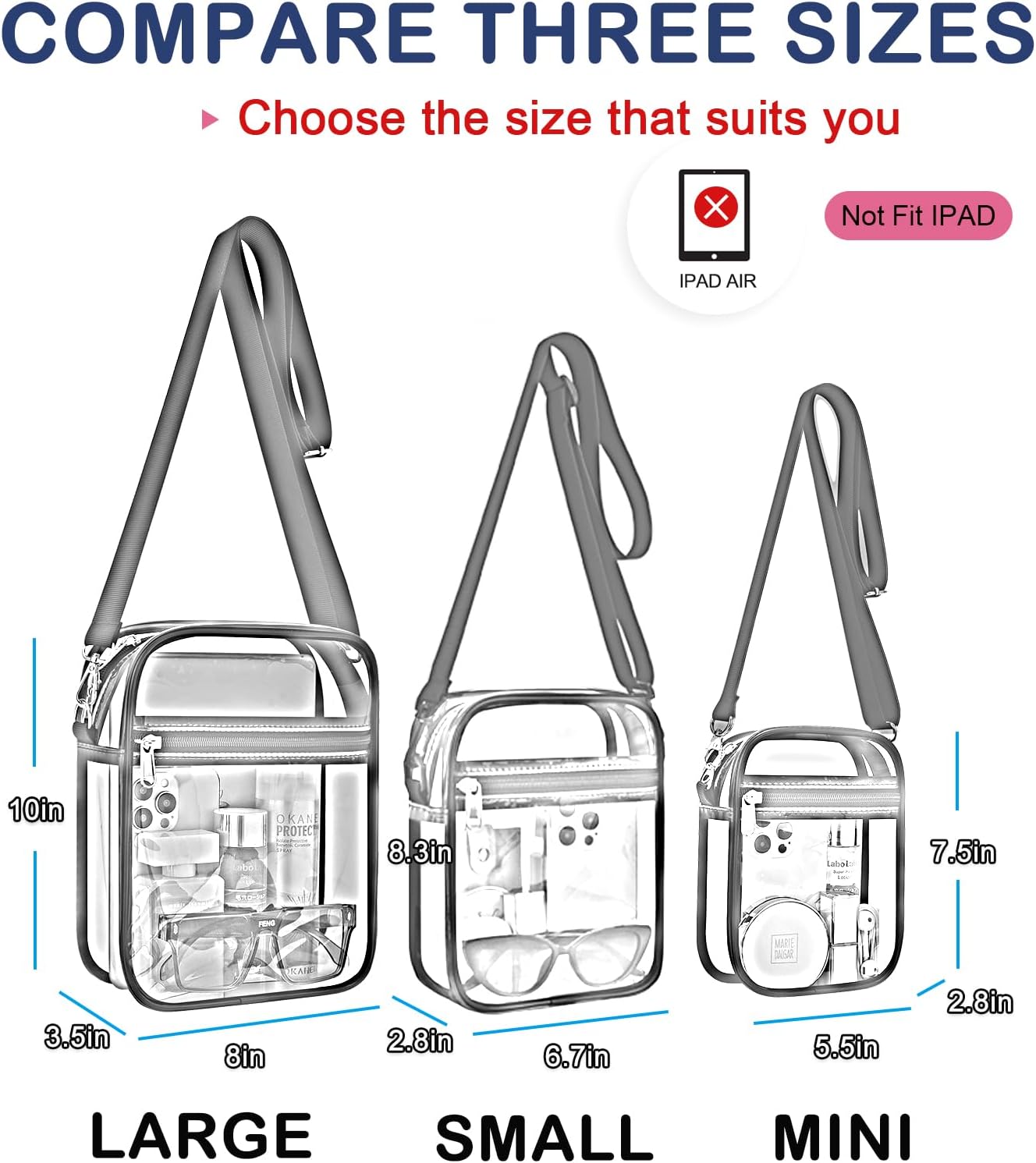 Stadium-Approved Clear Crossbody Bag — view 4