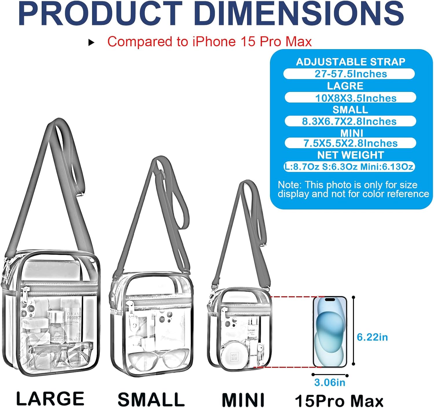 Stadium-Approved Clear Crossbody Bag — view 5