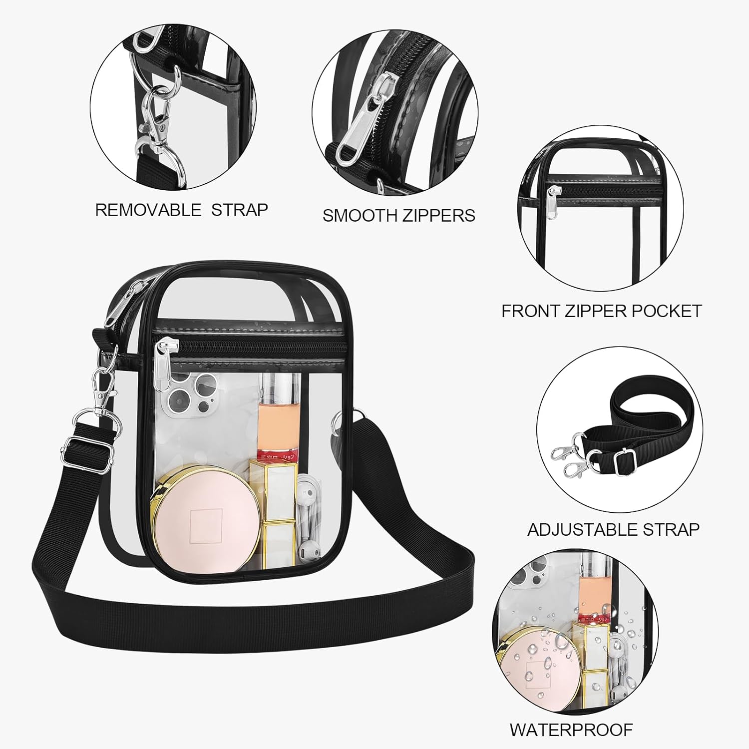 Stadium-Approved Clear Crossbody Bag — view 6