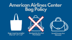 American Airlines Center Bag Policy