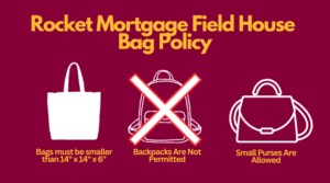 Rocket Mortgage Field House Bag Policy