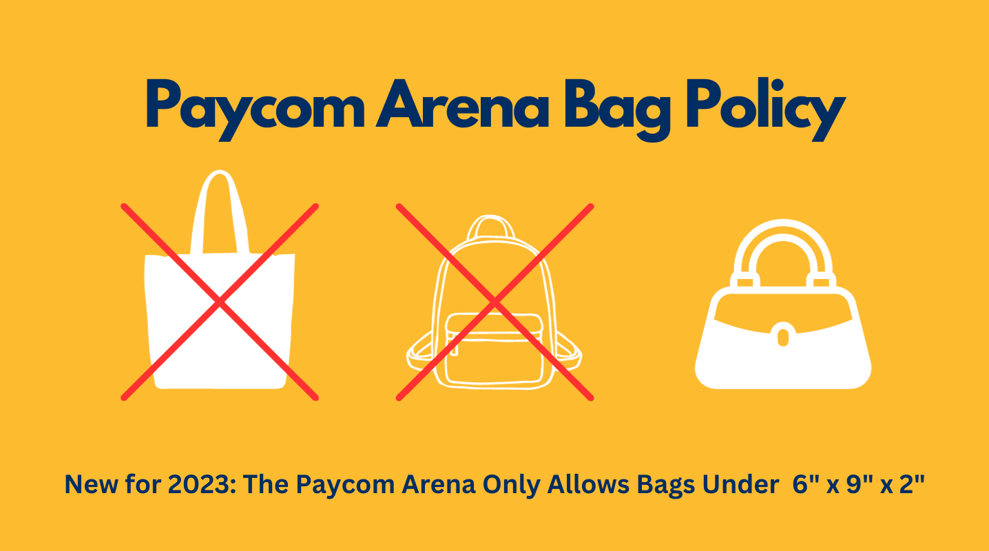 oklahoma city thunder bag policy