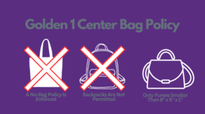 Golden 1 Center Bag Policy