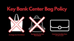 Key Bank Center Bag Policy