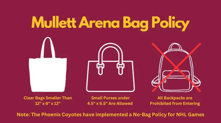Mullett Arena Bag Policy