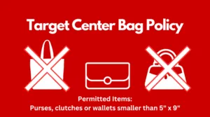 target center bag policy