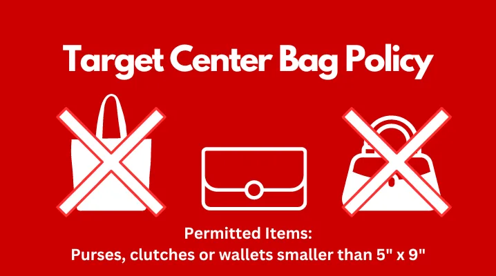 target center bag policy