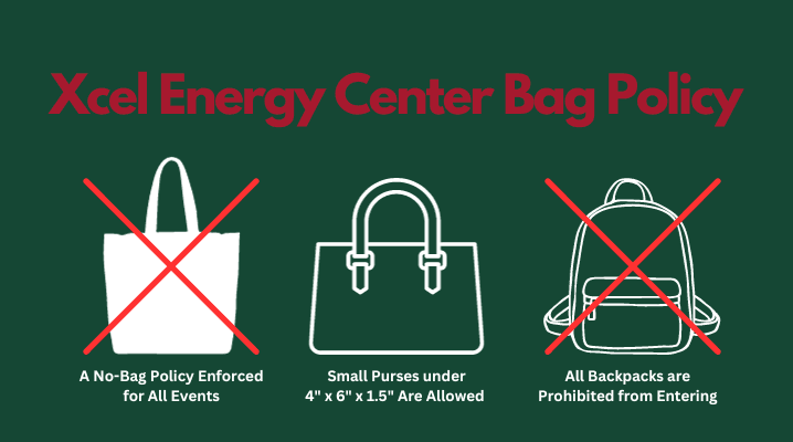 xcel energy center bag policy