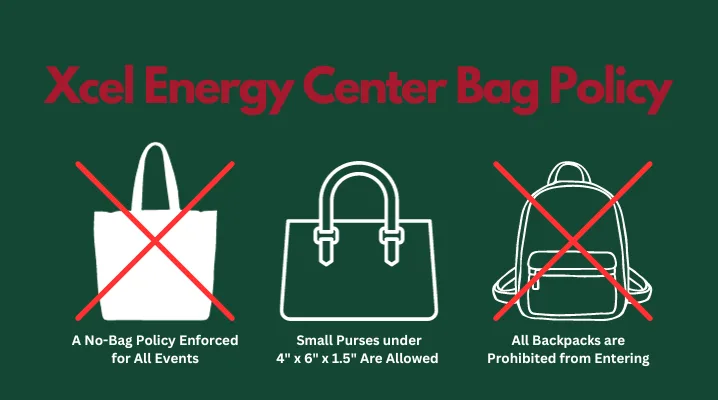 xcel energy center bag policy