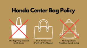 honda center bag policy