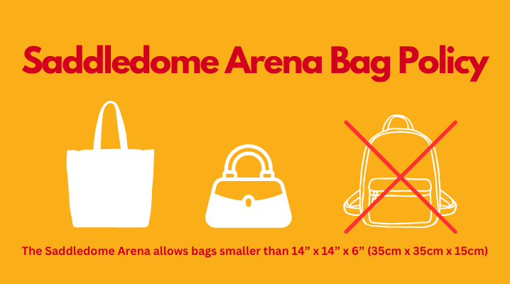 Saddledome Bag Policy