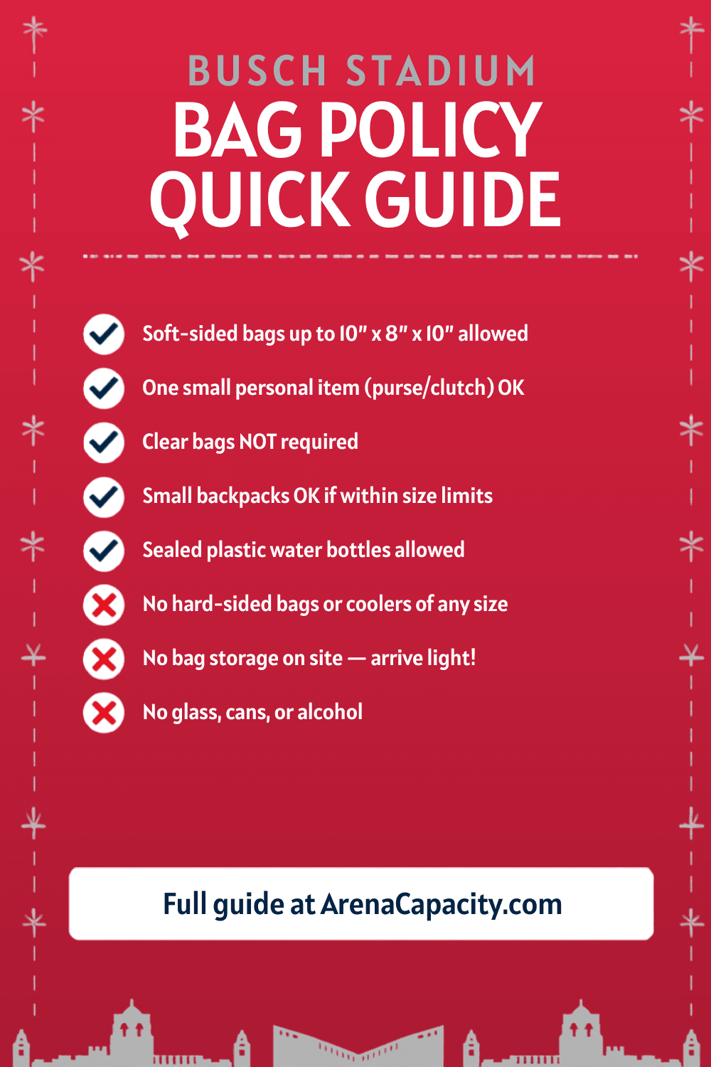 Busch Stadium bag policy — what you can bring