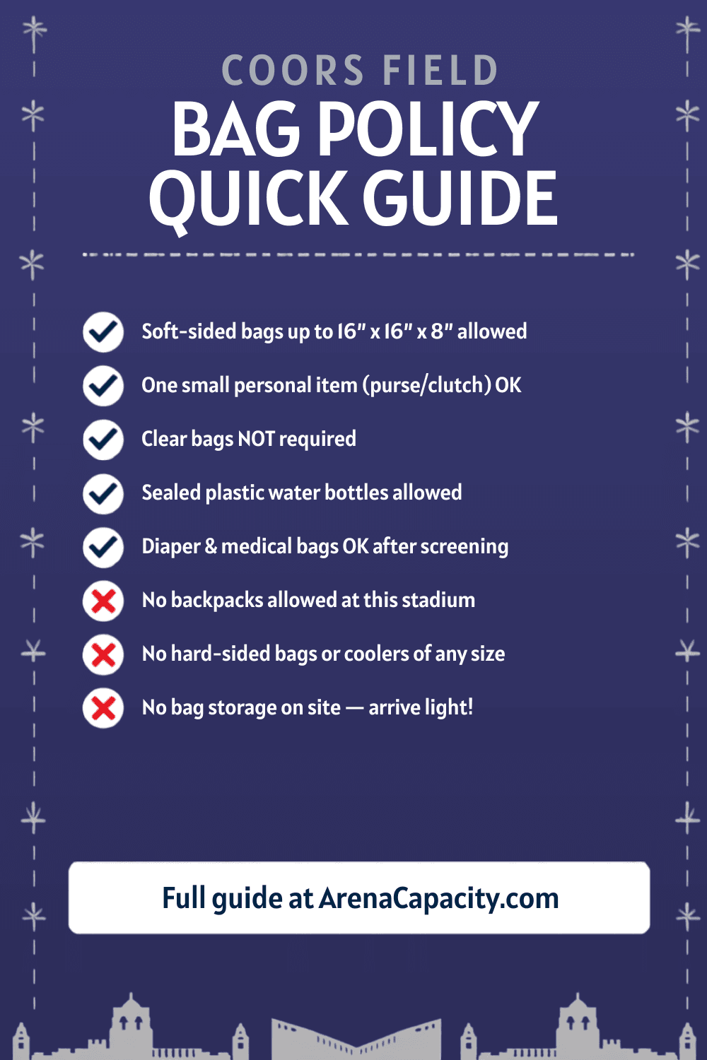 Coors Field bag policy โ what you can bring