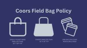 coors field bag policy