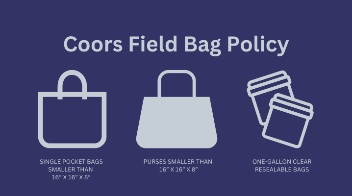 coors field bag policy