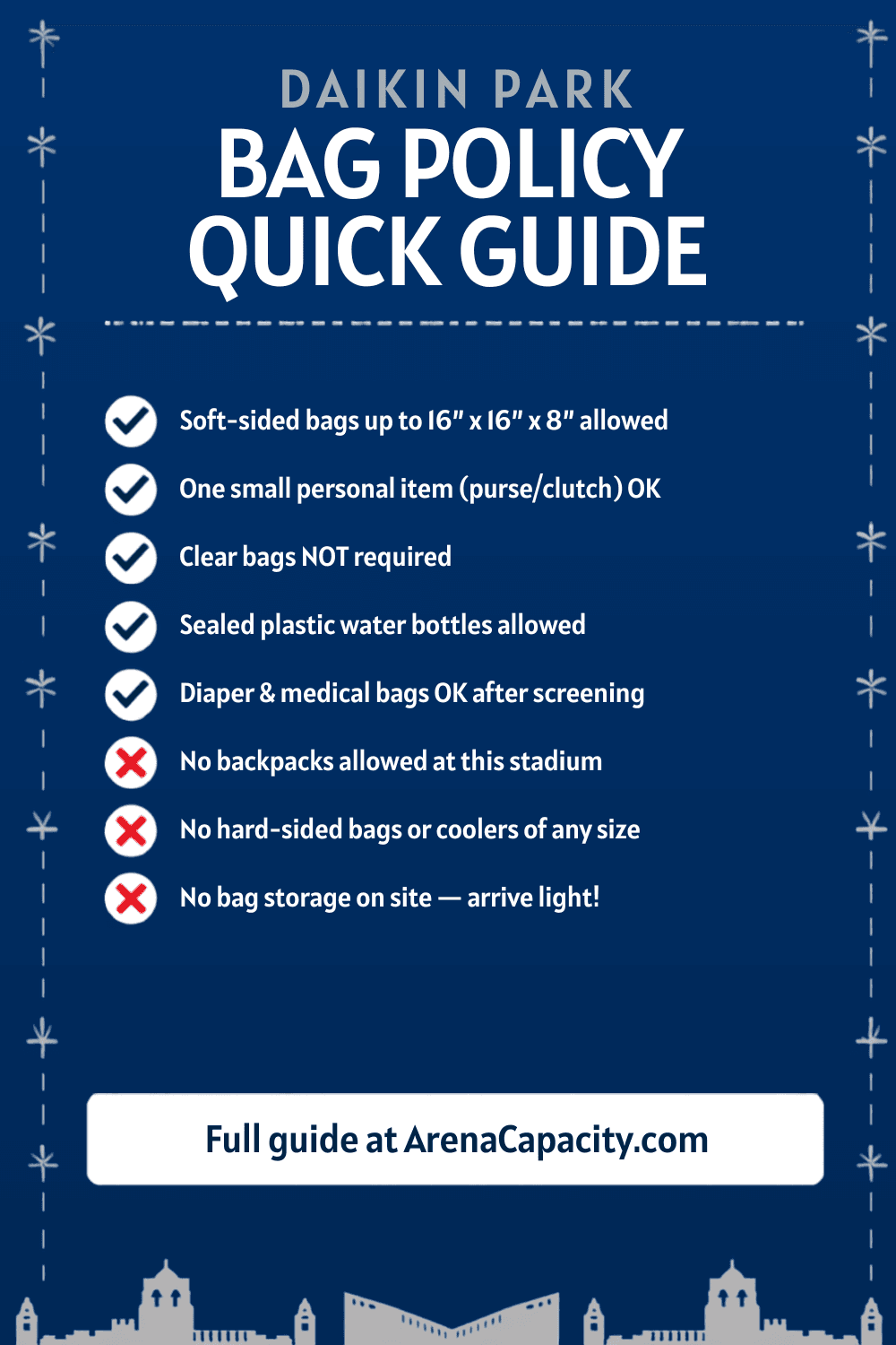 Daikin Park bag policy โ what you can bring
