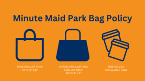 minute maid park bag policy