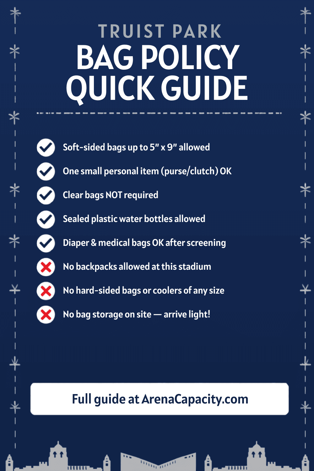 Truist Park bag policy — what you can bring