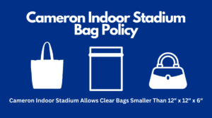 cameron indoor stadium bag policy