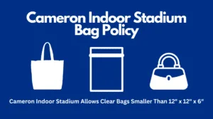 cameron indoor stadium bag policy