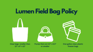 Lumen Field Bag Policy