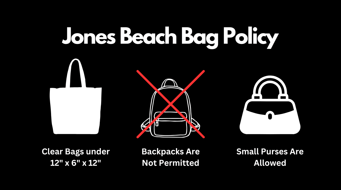 Jones Beach bag policy