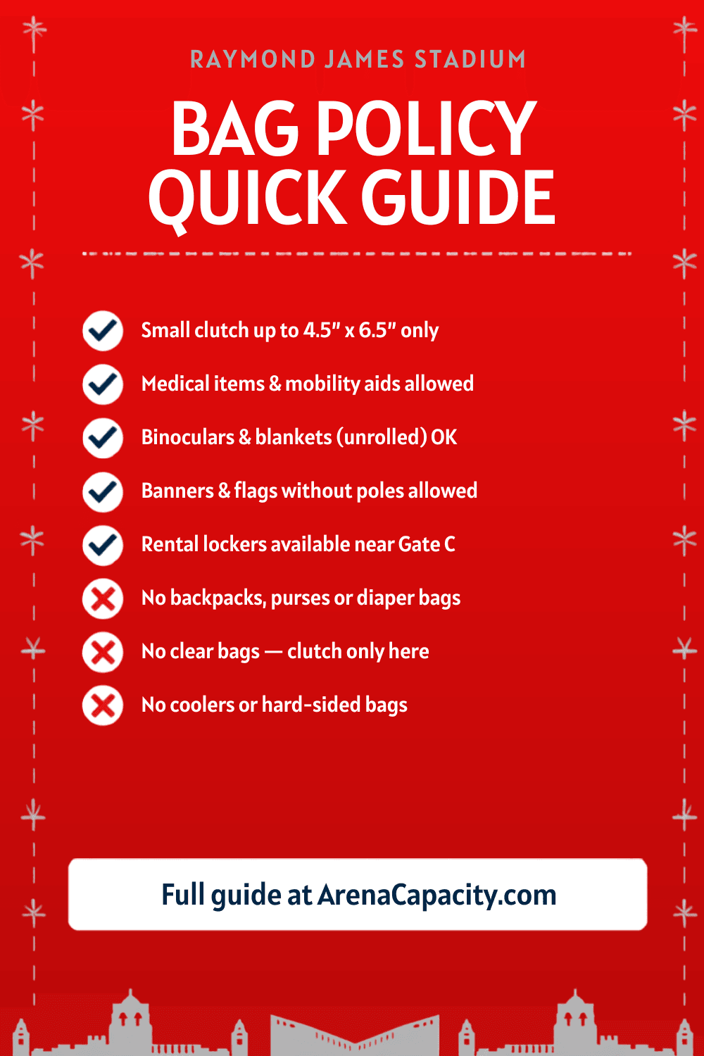 Raymond James Stadium bag policy โ what you can bring