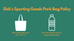 Dick's Sporting Goods Park Bag Policy