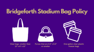 Bridgeforth Stadium Bag Policy