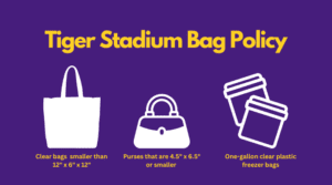 Tiger Stadium Bag Policy