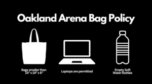 Oakland Arena Bag Policy