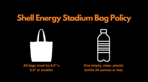 Shell Energy Stadium Bag Policy