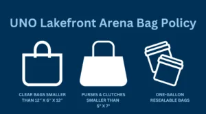 UNO Lakefront Arena Bag Policy