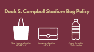 Doak Stadium Bag Policy