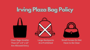 Irving Plaza Bag Policy