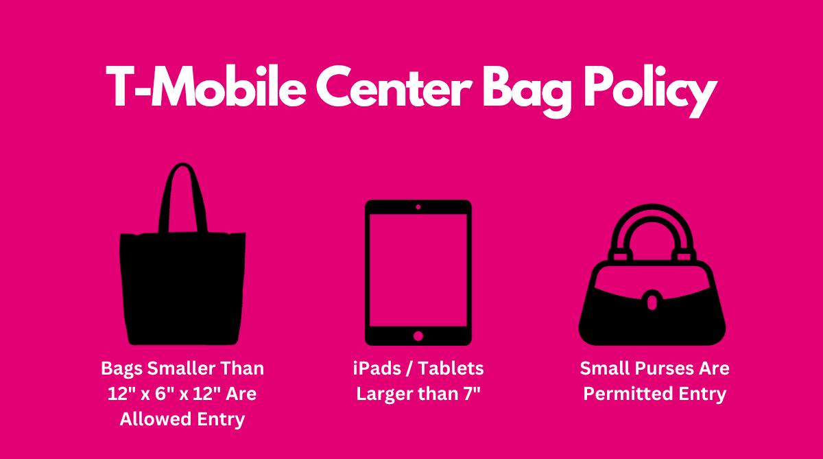 T-Mobile Center Bag Policy