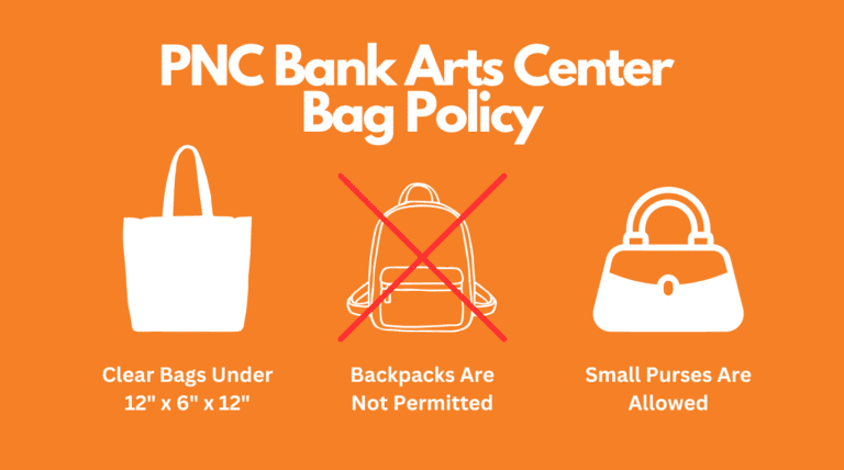 PNC Bank Arts Center Bag Policy