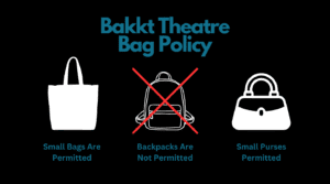 bakkt theatre bag policy
