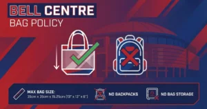 bell centre bag policy