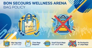 bon secours wellness arena bag policy