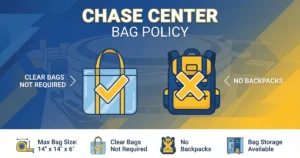 chase center bag policy