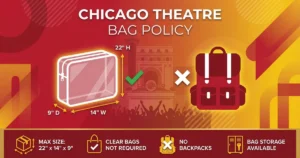 chicago theatre bag policy