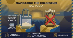 navigating the colosseum bag policy