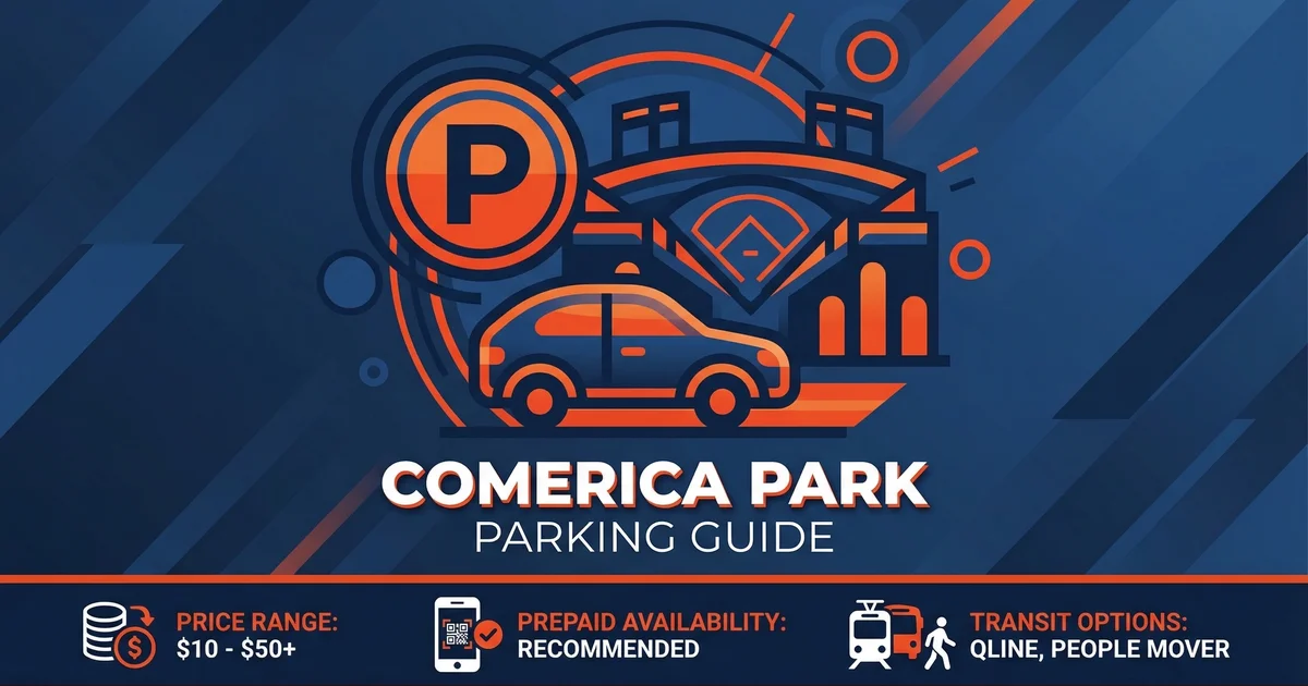 comerica park parking guide