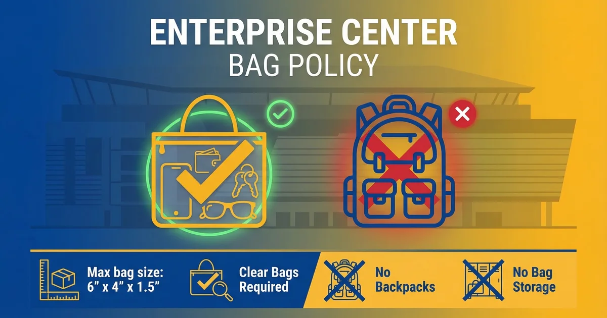 enterprise center bag policy