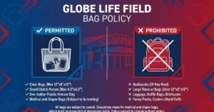 globe life field bag policy