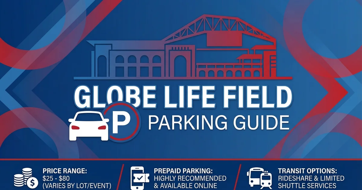 globe life field parking guide