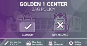 golden 1 center bag policy