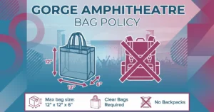 gorge amphitheatre bag policy