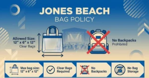jones beach bag policy